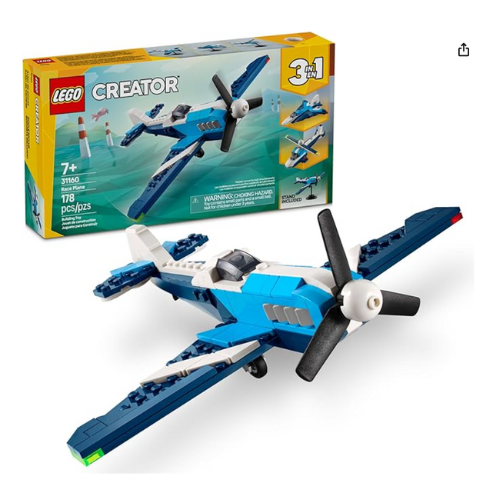 LEGO Creator 3 in 1 Aircraft Race Plane Toy